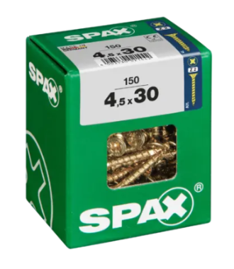 SPAX Universalschraube YELLOX, 4.5 x 30 mm, 150 Stück, 4081020450307